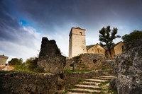 Fortified church at La Couvertoirade, Aveyron, Midi-Pyrenees, France Fine Art Print