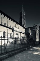 Entrance of the Basilica of St. Sernin, Toulouse, Haute-Garonne, Midi-Pyrenees, France Fine Art Print
