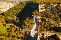 Overview of chateau ramparts, Rocamadour, Lot, Midi-Pyrenees, France Fine Art Print