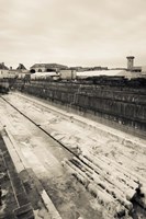 Old drydock at the rope making factory of French Navy, Corderie Royale, Rochefort, Charente-Maritime, Poitou-Charentes, France Fine Art Print