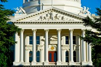 Facade of the California State Capitol, Sacramento, California Fine Art Print