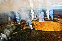 Steam erupting from a volcano, Kilauea, Kauai, Hawaii Fine Art Print