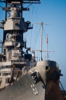 Close UP of USS Missouri, Pearl Harbor, Honolulu, Oahu, Hawaii Fine Art Print