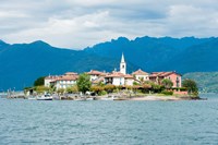 Town on an Island, Isola dei Pescatori, Stresa, Lake Maggiore, Piedmont, Italy Fine Art Print