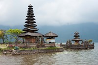 Pura Ulun Danu Bratan temple on the edge of Lake Bratan, Baturiti, Bali, Indonesia Fine Art Print