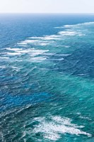 Waves Breaking on Great Barrier Reef, Queensland, Australia Fine Art Print