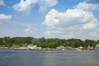 Boats in a lake, Gravenhurst Bay, Gravenhurst, Ontario, Canada Fine Art Print