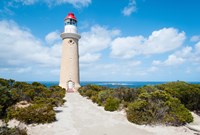 Lighthouse at coast, Cape du Couedic Lighthouse, Flinders Chase National Park, Kangaroo Island, South Australia, Australia Fine Art Print