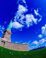 Low angle view of a statue, Statue Of Liberty, Manhattan, Liberty Island, New York City, New York State, USA Fine Art Print