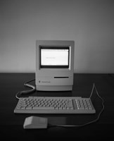 Apple Macintosh Classic desktop PC (black and white) by Panoramic Images - various sizes