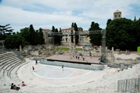 Ancient theatre built 1st century BC, Theatre Antique D'Arles, Arles, Provence-Alpes-Cote d'Azur, France Fine Art Print