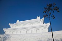 Replica of the Forbidden City Made of Snow, Harbin International Sun Island Snow Sculpture Art Fair, Harbin, China Fine Art Print