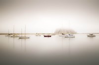 Nine Boats & Rock Fine Art Print