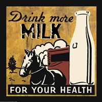 Drink more Milk by Erin Clark - various sizes - $22.49