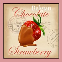 Belgian Chocolate Strawberry Framed Print