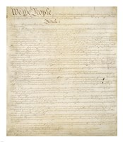 Constitution of the United States I Fine Art Print