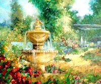 The Garden Fountain by Jamie Carter - various sizes