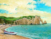 The Beach At Etreta Fine Art Print