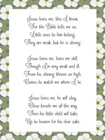 Jesus Loves Me Fine Art Print