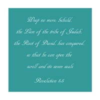 Revelation 5:5 - blue Fine Art Print
