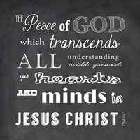 The Peace of God - black Fine Art Print