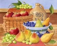 Apples, Grapes & Pears Fine Art Print