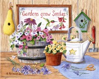 Gardens Grow Smiles Fine Art Print