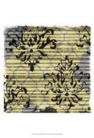 Deconstructed Damask II Framed Print