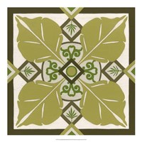 Non-Embellished Palm Motif III Fine Art Print