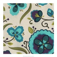 Peacock Garden I Fine Art Print