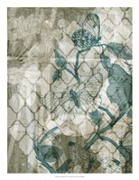 Arabesque Butterflies VI Framed Print