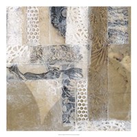 Lace Collage I Framed Print