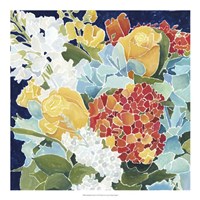 Midnight Florals II Fine Art Print