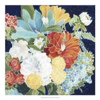 Midnight Florals III Fine Art Print