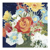 Midnight Florals IV Fine Art Print