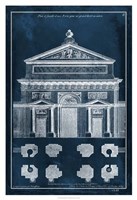 Palace Facade Blueprint I Fine Art Print