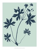 Indigo & Mint Botanical Study III Fine Art Print
