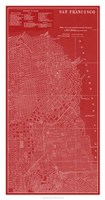 Graphic Map of San Francisco Fine Art Print