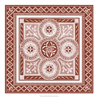 Cinnabar Woodblock III Fine Art Print