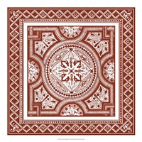 Cinnabar Woodblock IV Fine Art Print