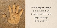 My Finger May Be Small Handprint in the Sand Fine Art Print