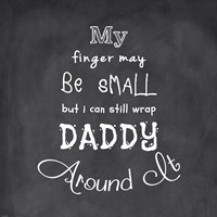 My Finger May Be Small Chalk Fine Art Print