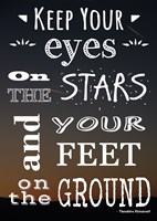 Keep Your Eyes On the Stars- Theodore Roosevelt Fine Art Print
