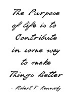 The Purpose of Life is to Make Things Better Fine Art Print