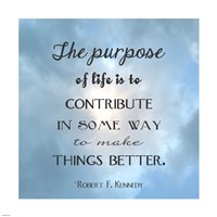 The Purpose of Life Square Fine Art Print