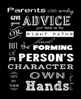 Forming of a Person's Character Fine Art Print
