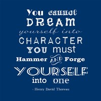 Character quote Fine Art Print