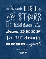 Reach High For Starts Fine Art Print