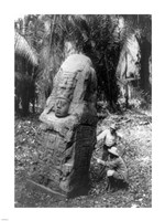 Mayan Indian Monument Fine Art Print