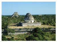 Observatory in front of a Pyramid Fine Art Print